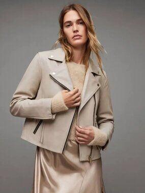 NWOT! J. Crew Collection Leather Moto Jacket